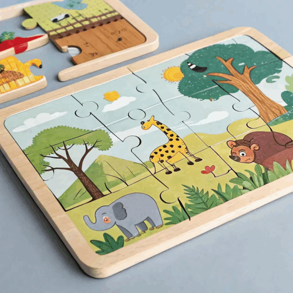 Wooden Jigsaw Puzzle - Animals